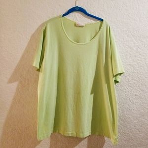 Just My Style Pale Green short sleeved tee